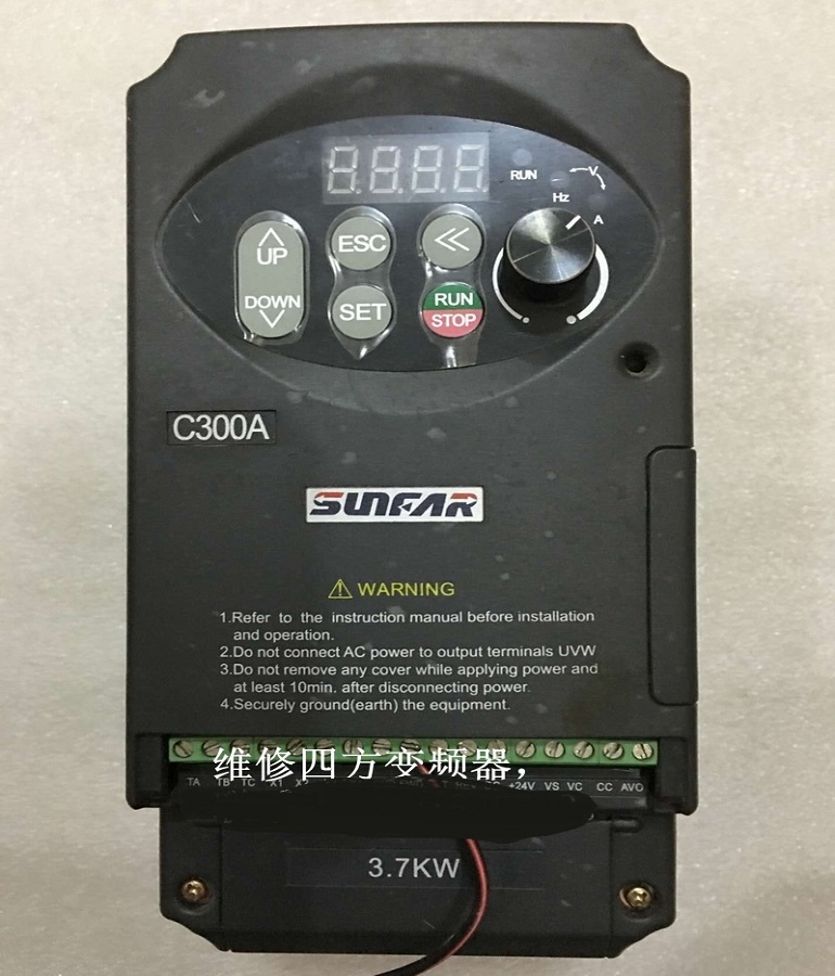 山東煙臺(tái)SUNFAR四方C300A-2S0037L變頻器維修 四方變頻器C300A-2S0037L