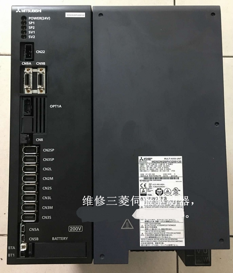 山東  煙臺(tái)MITSUBISHI三菱主軸放大器MDSDM2SPV3200120維修